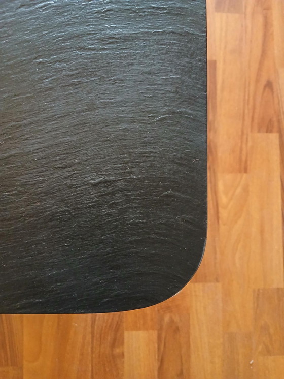 Image 1 of Tavolino in ardesia cromata Peter Draenert Style