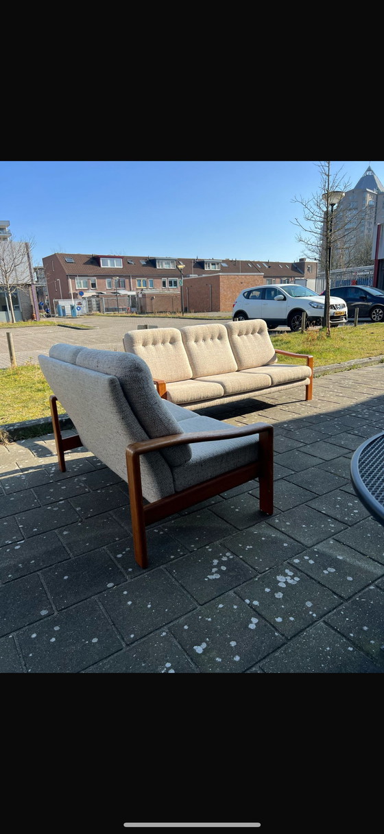 Image 1 of Set da soggiorno vintage a 2 e 3 posti EMC Møbler '70