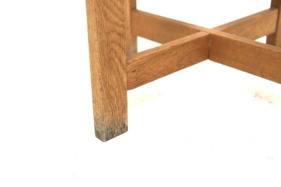 Skandinavischer Hocker aus Eiche, Schweden, 1960 – Holz (photo 5 of 5)