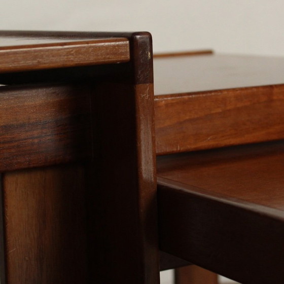 Image 1 of 3x tavolini ad incastro modello 777 di afra e tobia scarpa per cassina, 1965