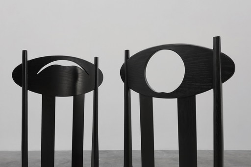 Paar Argyle stoelen van Charles Rennie Mackintosh voor Atelier International, Italië 1970