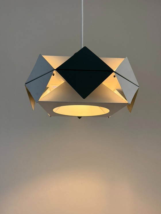 Vintage rare Preben Dahl Symfoni - Hans Folsgaard - Danish design lamp – Pendant lamps, Metal (photo 7 of 13)