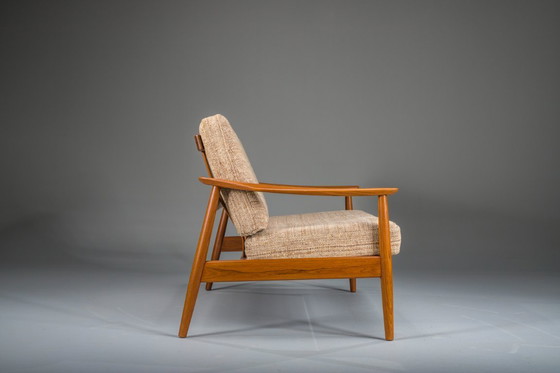 Image 1 of Deense moderne zitset in teakhout van Arne Vodder voor France & Søn, jaren 60, set van 3