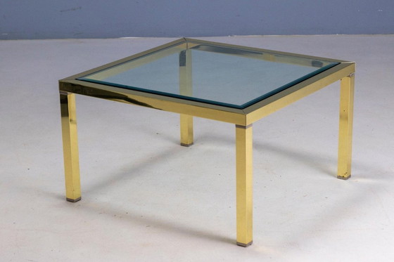 Image 1 of Brass and Glass Coffee Table, 1970s, Europe