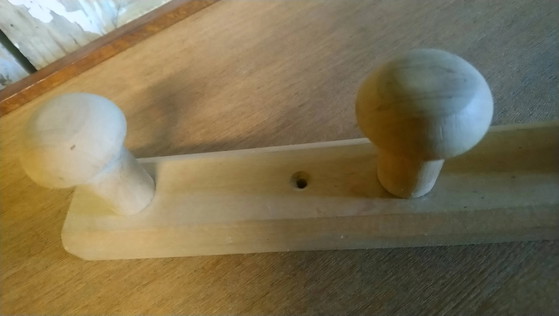 Wandkleiderständer aus Buche – Wood, Vintage (photo 7 of 7)