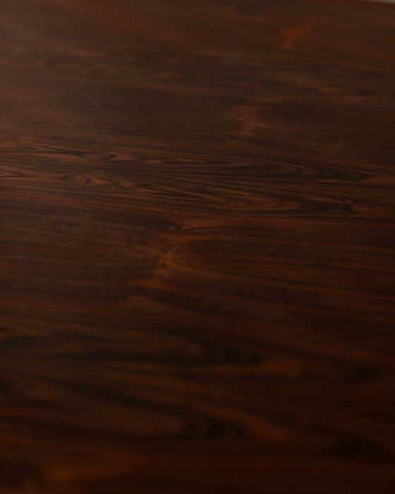 Image 1 of Vintage Rosewood Coffee Table (Model 283) by Johannes Andersen for CFC Silkeborg | Danish Modern Round Table