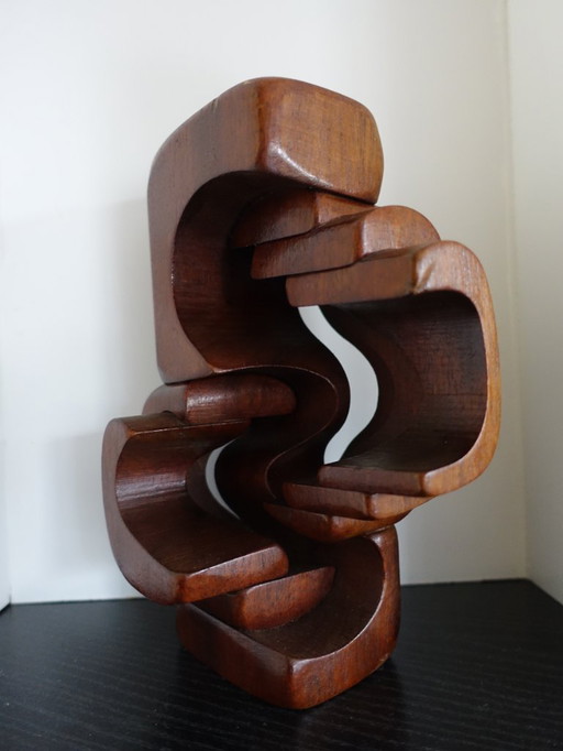 Brian Willsher, sculpture en bois. Rare !