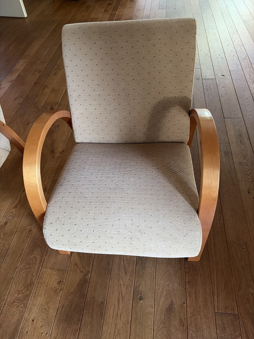 2 sillones – fauteuils, Textile, Wood