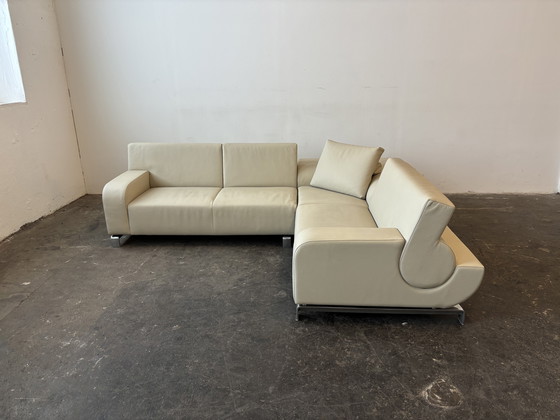 Image 1 of Sofá de diseño Leolux B-Flat, piel, gris-beige