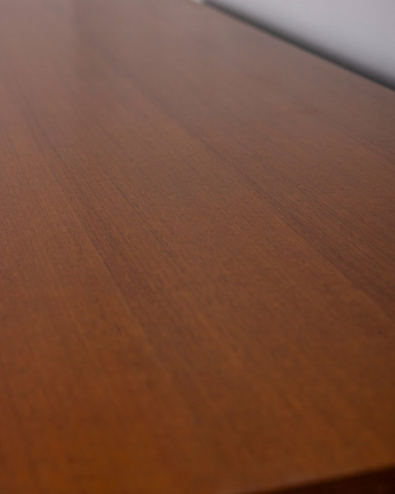 Image 1 of VINTAGE 1960S HIGHBOARD SIDEBOARD IN TEAK WOOD BY ITALIAN DESIGN