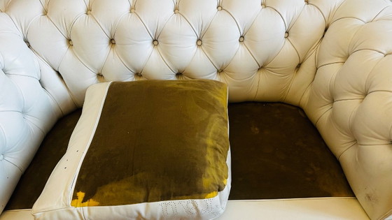 🛋️ Originele Poltrona Frau Chesterfield bank – Italiaanse designklassieker – ca. 50 jaar in familiebezit (photo 10 of 10)