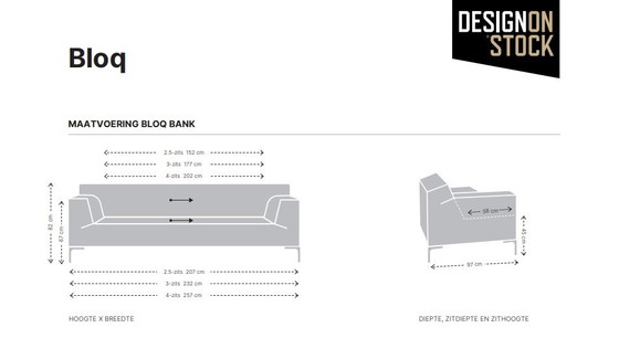 Image 1 of Divano Bloq con pouf Barrell di design su Stock
