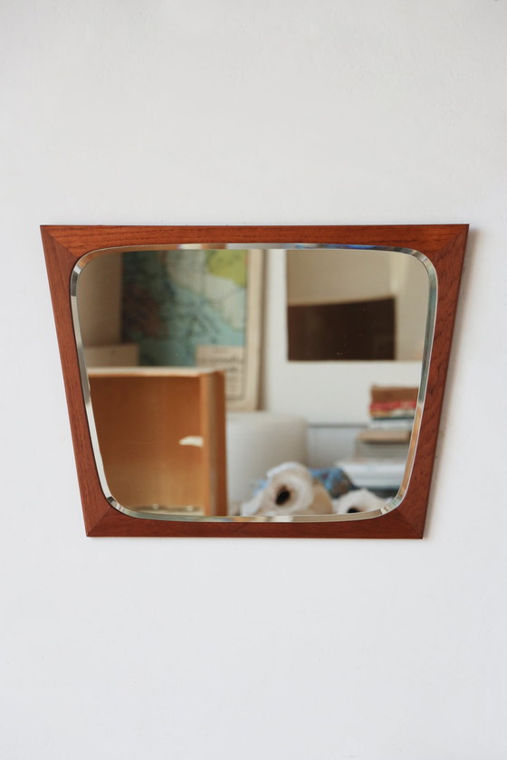 Image 1 of Vintage teak mirror - Aksel Kjersgaard - Danish design 1960