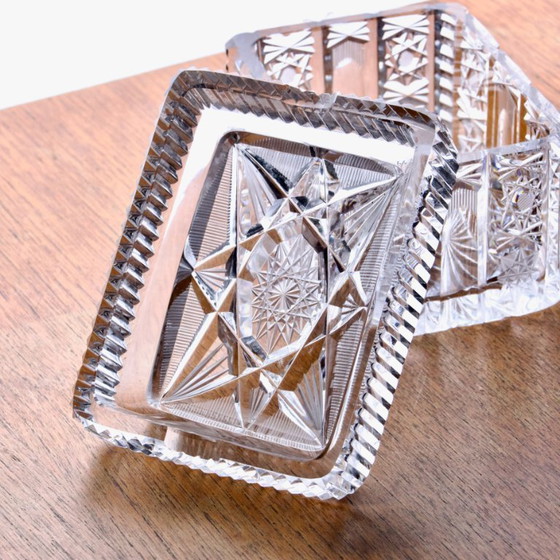 Image 1 of Ancienne boîte tabatière en cristal XIXe