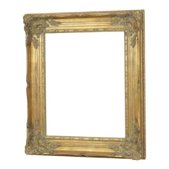 Image 1 of Antique Classic Gold Leaf Frame 74cm