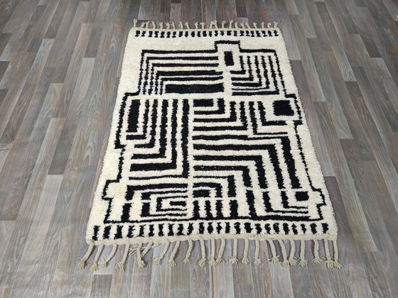 Handgefertigter Wollteppich Marokko 3 x 2 m – Teppiche & Läufer, Wool (photo 2 of 13)