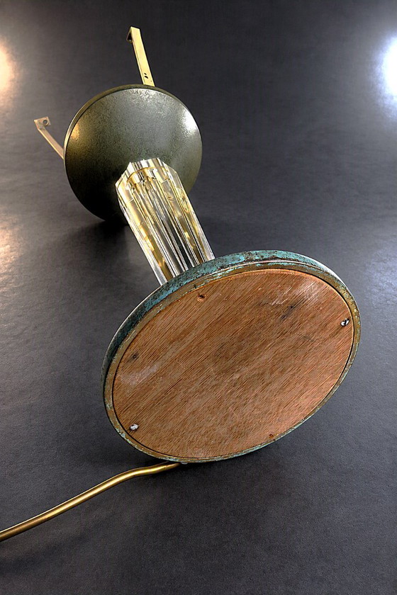 Art Deco Designlampe Gênet et Michon ( Paris ca. 1930 ) – Tischlampen, Metal (photo 11 of 15)