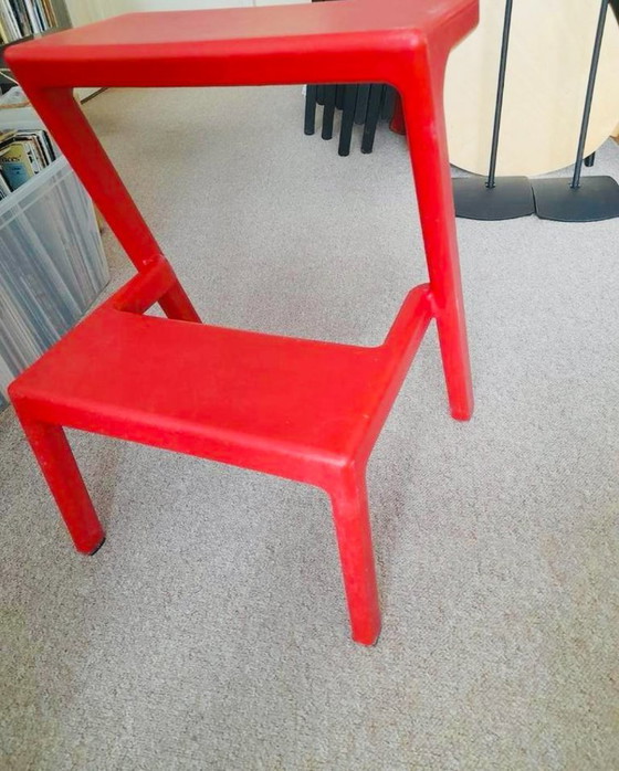 Image 1 of ikea masterby MÄSTERBY step pot design vintage ultra raro IKEA Masterby MÄSTERBY step sgabello Chris Martin ROSSO