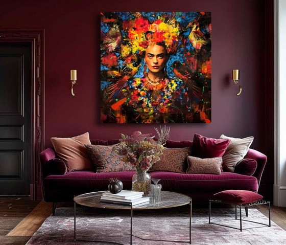 Image 1 of Alberto Ricardo - Frida Kahlo - Artist Canvas