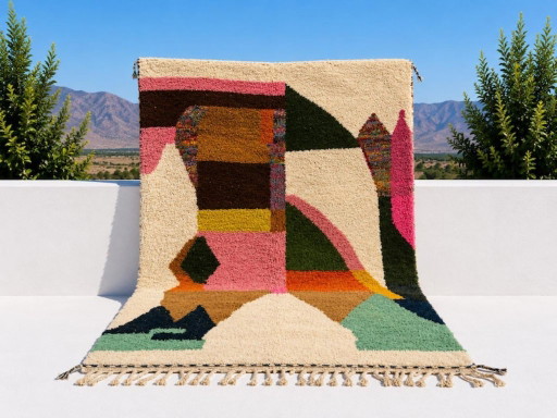 Luxury Handmade Moroccan Rug – Authentic Atlas Craftsmanship 210cmx300cm – vloerkleden en tapijten, Wool