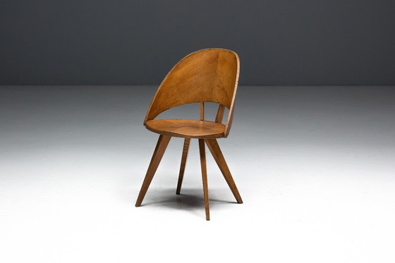 Image 1 of Mid-Century Plywood Dining Chairs, Italy, 1950s