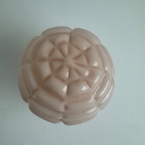 Applique da parete antica in ceramica opalina e stile Art Déco, di piccole dimensioni. – wandlampen, Glass (photo 2 of 10)