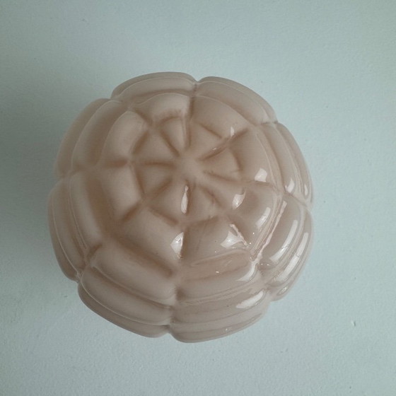 Applique da parete antica in ceramica opalina e stile Art Déco, di piccole dimensioni. – Glass (photo 2 of 10)