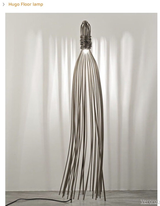 Beautiful Floor Lamp A Showpiece – Terzani, Floor lights, polished steel, Metal (photo 2 of 5)