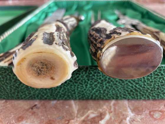 Image 1 of Couverts de chasse à découper 4 pcs. Othello Solingen