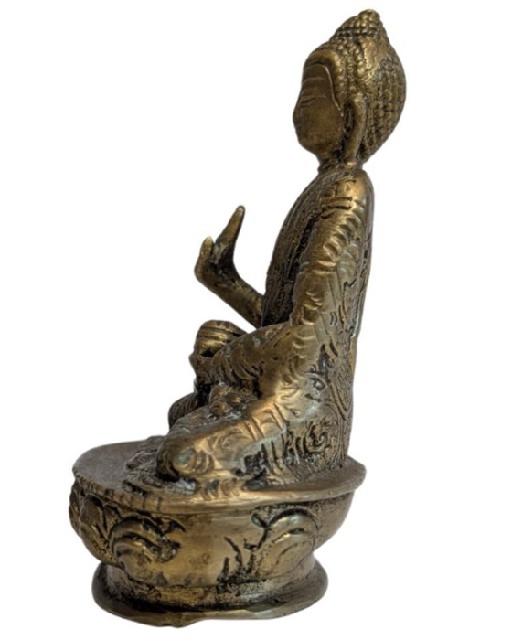 Antique Sino-Himalayan Bronze Buddha in Abhaya Mudra – Decorative Objects (photo 5 of 7)
