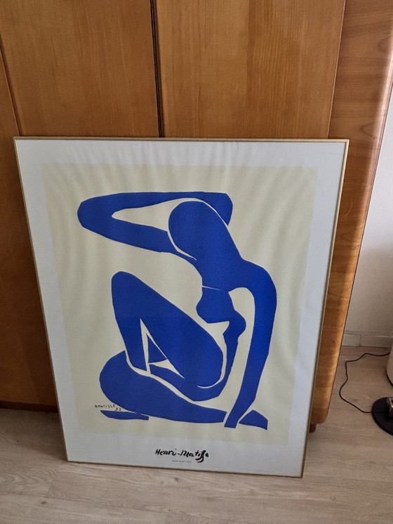 Image 1 of Henri Matisse poster and gold frame