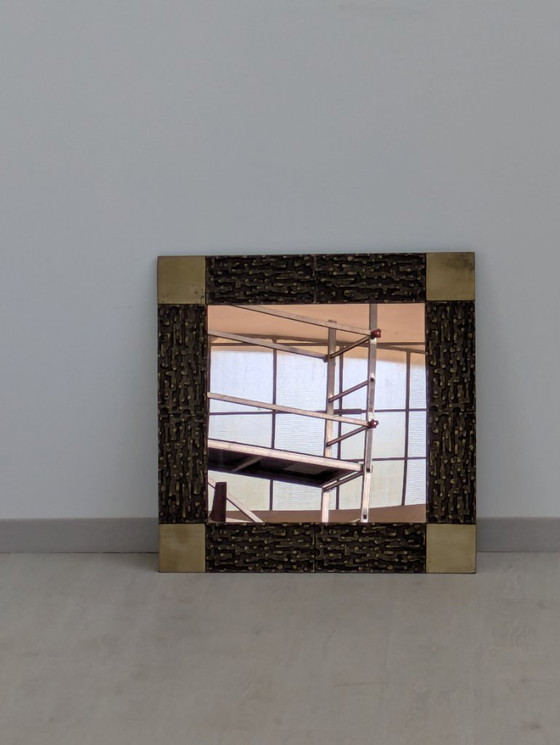 Image 1 of Frigerio Desio - Luciano Frigerio - Espejo - Juanita - Bronce, Latón