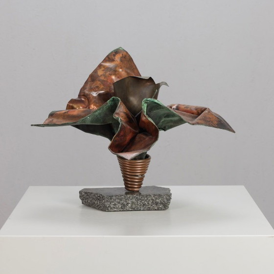 Sculptural Copper Vase by Bart van Bekhoven, Netherlands, 1980s (photo 4 of 9)
