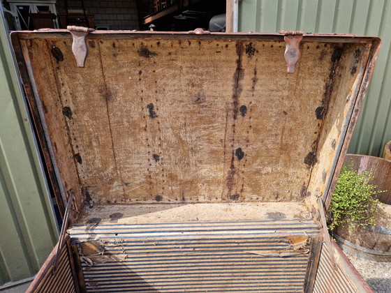 Image 1 of Cassa da cabina antica Bara da nave