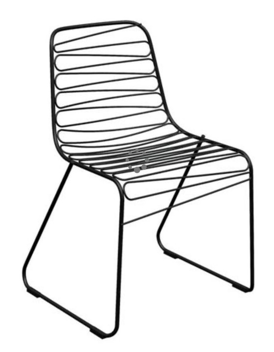 Image 1 of MAGIS FLUX STOEL ZWART/WIT