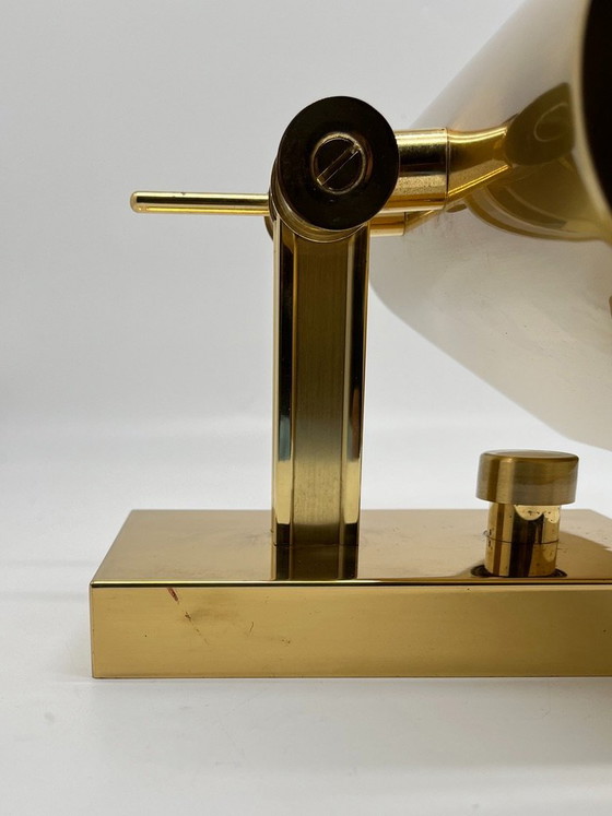 Vintage Postmodern Wall Light 1980s – Gold – Dimmable – 180° Rotatable – Metal (photo 8 of 22)