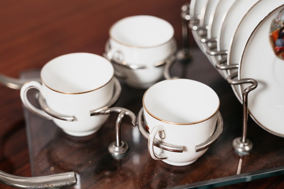 Image 1 of Luxe design koffieset van Jean Haviland uit de jaren 70, vintage model.
