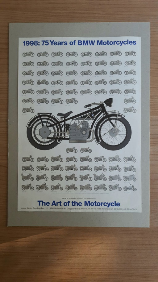 Poster 'The Art of the Motorcycle', 1998 Guggenheim NYC