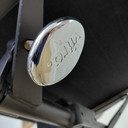 Vitra EA119 zwart leer, chroom