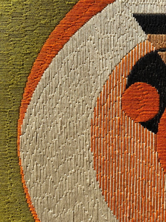 Image 1 of xGroßer kinetischer Original-Wandteppich OPart. Frankreich, 70er Jahre