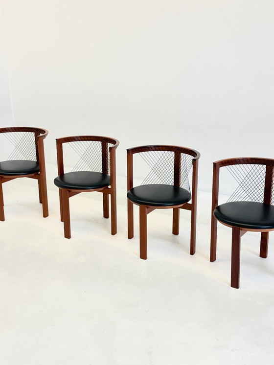 Image 1 of Ensemble de chaises Tranekær String par Niels Jørgen Haugesen