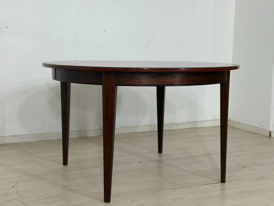 Image 1 of Exclusive vintage rosewood dining table by Omann Junior (model 55) – Extendable