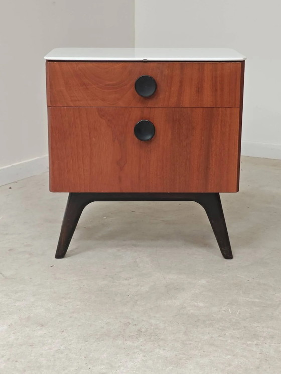 Comodino di Jindrich Halabala per Up Zavody 1950 – Comodini, Wood, Art Deco (photo 22 of 30)
