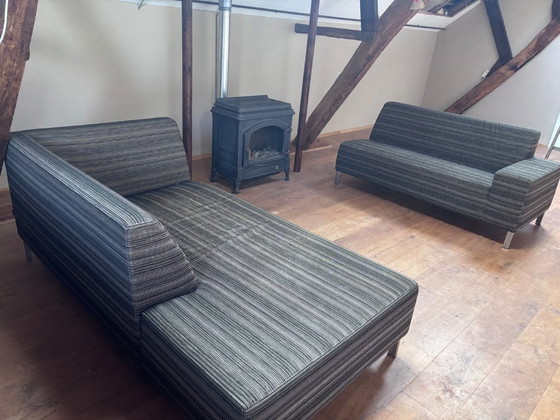 Image 1 of Canapé d'angle Gelderland 6511 (Jan des Bouvrie) avec tissu De Ploeg