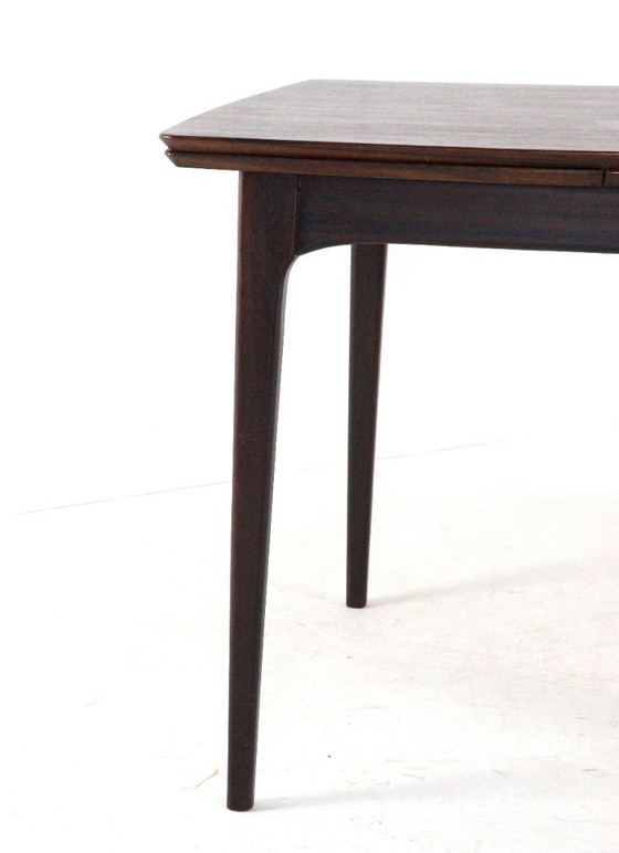 Image 1 of Rosewood rectangular extendable dining table 'Goes' vintage