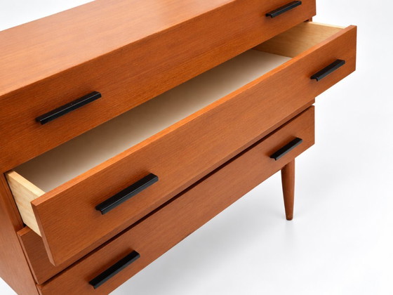 Vintage ladekast – houten commode met 4 laden uit de jaren ’60 – Ladekasten, Wood (photo 4 of 5)