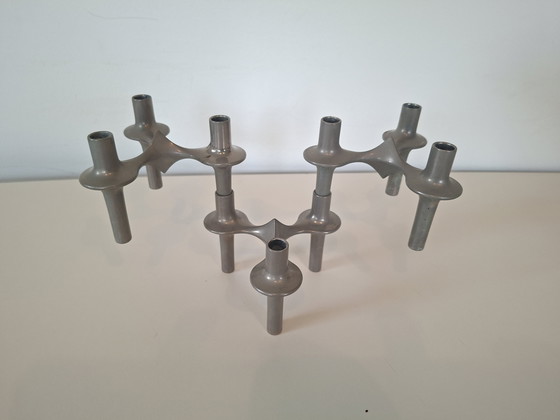 Image 1 of 3x Bougeoirs vintage Stoff Nagel BMF