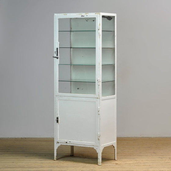 Image 1 of Iron medical cabinet, 1930s