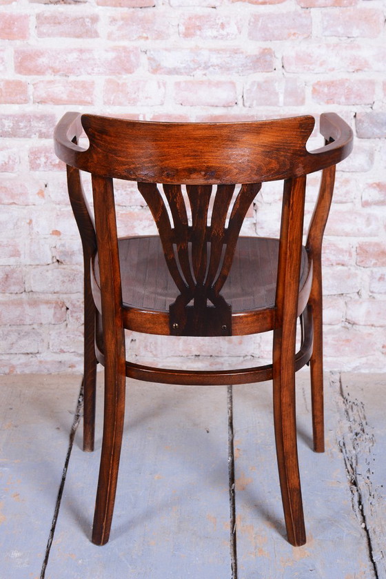 Sillón Art Decó Restaurado, de Fischel, Haya, Pulido Renovado, Eslovaquia, Años 1900 – Sillones, Wood (photo 9 of 10)