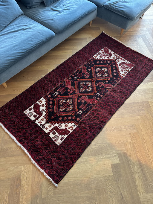 Vintage Handgeknüpfter Persischer Teppich 200x100cm